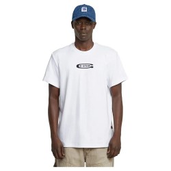 тениска,мъжки,тениски,g,star,old,skool,logo,short,sleeve,t,shirt,white