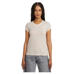 тениска,дамски,тениски,g,star,stripe,eyben,slim,2.0,short,sleeve,v,neck,t,shirt,beige,(liquid,pink,highlight,stripe)