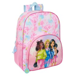 раница,раници,safta,612510180,barbie,painterly,19l,27x33x10,cm,backpack,multicolor,(pink)