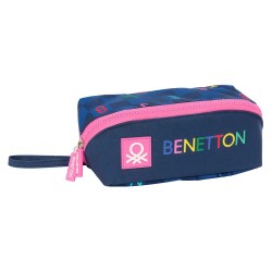 канцеларски,принадлежности,safta,big,square,benetton,damero,pencil,case,blue,(multicolor)