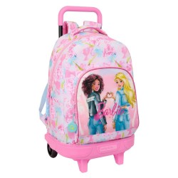раница,раници,safta,compact,barbie,painterly,wheeled,backpack,multicolor,(pink)