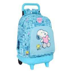 раница,раници,safta,compact,snoopy,love,wheeled,backpack,multicolor,(blue)