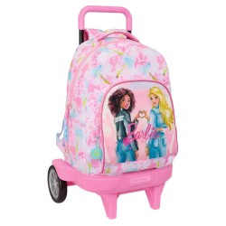 раница,раници,safta,compact,evolutive,barbie,painterly,wheeled,backpack,multicolor,(pink)