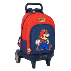 раница,раници,safta,compact,evolutive,super,mario,trick,wheeled,backpack,multicolor,(red,orange)
