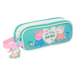канцеларски,принадлежности,safta,double,peppa,pig,pretty,flowers,pencil,case,blue,(multicolor)