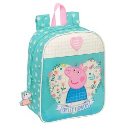 раница,раници,safta,612390232,mini,peppa,pig,pretty,flowers,6l,27x33x10,cm,backpack,multicolor,(green)