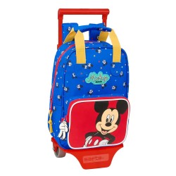 раница,раници,safta,mini,with,wheels,mickey,mouse,good,day,wheeled,backpack,multicolor,(blue)
