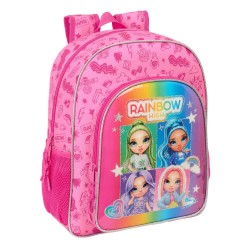 раница,раници,safta,612583640,rainbow,high,shine,15l,27x33x10,cm,backpack,multicolor,(pink)