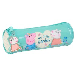 канцеларски,принадлежности,safta,round,peppa,pig,pretty,flowers,pencil,case,blue,(multicolor)