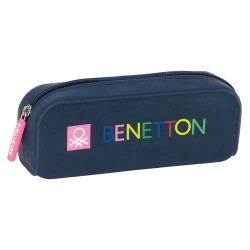 канцеларски,принадлежности,safta,silicone,square,benetton,damero,pencil,case,blue,(multicolor)