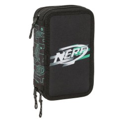 канцеларски,принадлежности,safta,triple,filled,nerf,game,pencil,case,37,pieces,black,(multicolor)
