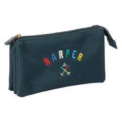 канцеларски,принадлежности,safta,triple,harper,&,neyer,pencil,case,blue,(multicolor)