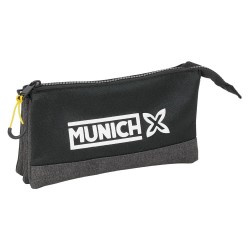 канцеларски,принадлежности,safta,triple,munich,topo,pencil,case,multicolor,(black)