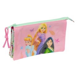канцеларски,принадлежности,safta,triple,princesas,disney,bloom,pencil,case,pink,(multicolor)