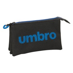Safta Triple Umbro Jet Black pencil case - Black (Multicolor) канцеларски,принадлежности,safta,triple,umbro,jet,black,pencil,case,black,(multicolor)