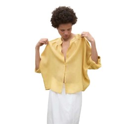 дамски,блузи,дамски,ризи,ecoalf,tamara,shirt,raffia,(yellow)