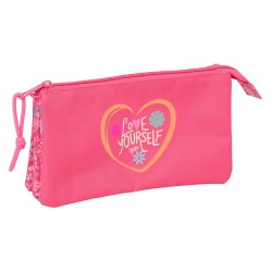 канцеларски,принадлежности,safta,triple,feeling,pencil,case,multicolor,(pink)