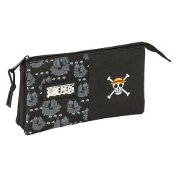 канцеларски,принадлежности,safta,triple,one,piece,pirates,pencil,case,black,(multicolor)