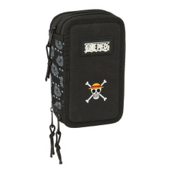 канцеларски,принадлежности,safta,triple,one,piece,pirates,pencil,case,37,pieces,black,(multicolor)