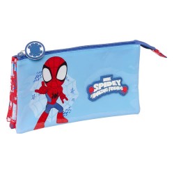 канцеларски,принадлежности,safta,triple,spidey,rescue,pencil,case,blue,(multicolor)