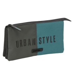 канцеларски,принадлежности,safta,triple,urban,style,pencil,case,green,grey,(multicolor)