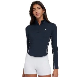 блуза,дамски,блузи,wilson,brentwood,half,zip,sweatshirt,blue,(classic,navy)