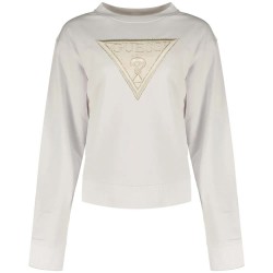 блуза,дамски,блузи,guess,cn,lace,triangle,sweatshirt,white