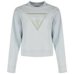блуза,дамски,блузи,guess,cn,lace,triangle,sweatshirt,blue,(sky,high)