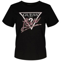 тениска,дамски,тениски,guess,cn,love,triangle,short,sleeve,t,shirt,black