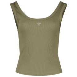 тениска,дамски,тениски,guess,triangle,bling,rib,sleeveless,t,shirt,green,(mossy,green)