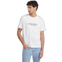тениска,мъжки,тениски,guess,jeans,gj,cn,reg,american,trad,short,sleeve,t,shirt,white,(pure,white)