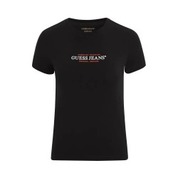тениска,дамски,тениски,guess,jeans,gj,cn,slim,american,tr,short,sleeve,t,shirt,black,(jet,black,a996)
