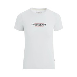 тениска,дамски,тениски,guess,jeans,gj,cn,slim,american,tr,short,sleeve,t,shirt,pure,white,(white)