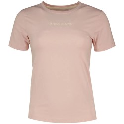тениска,дамски,тениски,guess,jeans,gj,cn,slim,logo,print,short,sleeve,t,shirt,royal,blush,(pink)
