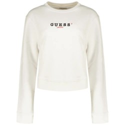 блуза,дамски,блузи,guess,jeans,gj,crop,cn,3d,emb,sweatshirt,pure,white,(white)