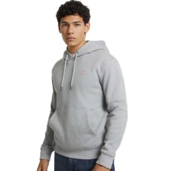 суичър,мъжки,пуловери,guess,jeans,gj,slim,mini,triang,hoodie,gj,medium,grey,heath,(grey)