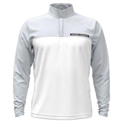 Тениска Under armour golf Tee To Green half zip fleece - White (014-Grey) тениска,мъжки,пуловери,under,armour,golf,tee,to,green,half,zip,fleece,white,(014,grey)