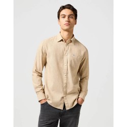 риза,с,дълъг,ръкав,мъжки,ризи,wrangler,1,pkt,long,sleeve,shirt,timberwolf,(beige)