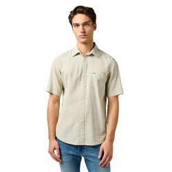 Риза с къс ръкав Wrangler 1 Pkt short sleeve shirt - Tea риза,с,къс,ръкав,мъжки,ризи,wrangler,1,pkt,short,sleeve,shirt,tea