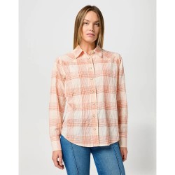 риза,с,дълъг,ръкав,дамски,блузи,дамски,ризи,wrangler,clean,western,long,sleeve,shirt,orange