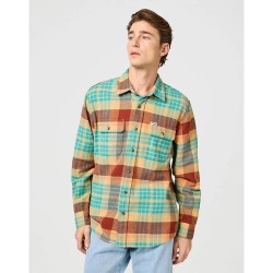 риза,с,дълъг,ръкав,мъжки,ризи,wrangler,ls,utility,long,sleeve,shirt,latigo,bay,(green)