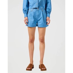 къси,панталони,дамски,панталони,wrangler,pleated,denim,shorts,cotton,candy,blue,(blue)