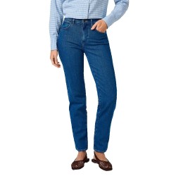 дънки,дамски,панталони,wrangler,straight,jeans,genuine,wear,(blue)