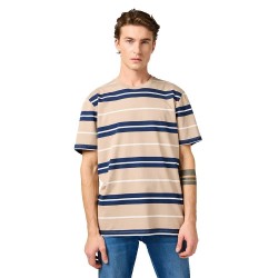 тениска,мъжки,тениски,wrangler,stripe,short,sleeve,t,shirt,timberwolf,(beige)