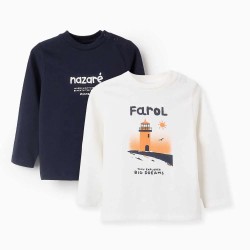 тениска,детски,тениски,zippy,3107106601,long,sleeve,t,shirt,2,units,white,blue,(light,beige)