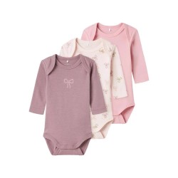 детски,облекла,за,момичета,name,it,bow,long,sleeve,body,3,units,beige,pink,(barely,pink)