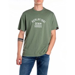 тениска,мъжки,тениски,replay,m3029.000.22336g,short,sleeve,t,shirt,military,(green)