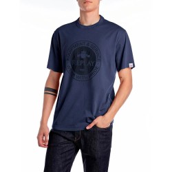 тениска,мъжки,тениски,replay,m3030.000.23806g,short,sleeve,t,shirt,medium,blue,(blue)