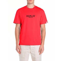 тениска,мъжки,тениски,replay,m3031.000.2660,short,sleeve,t,shirt,imperial,red,(red)