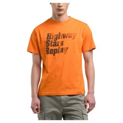 тениска,мъжки,тениски,replay,m3035.000.2660,short,sleeve,t,shirt,orange,(carrot)
